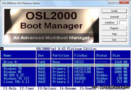 OSL2000 Boot Manager 9.26 Platinum